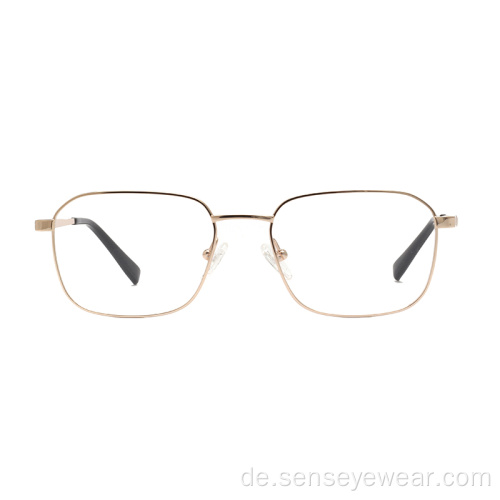 Unisex-Square Titan-optische Brillenrahmen-Brillen